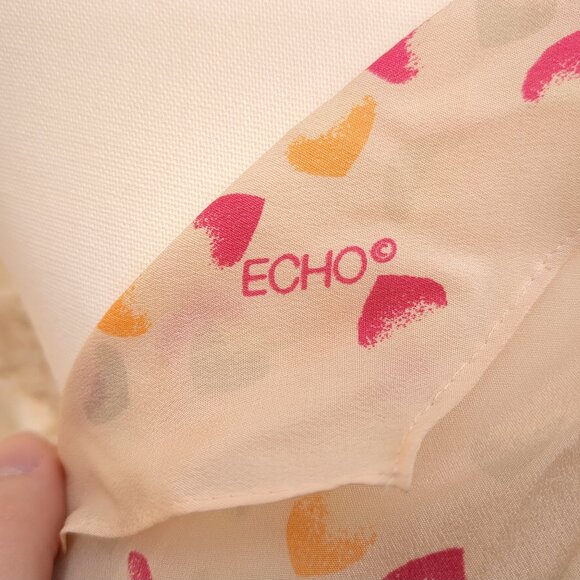 Delicate Long Hearts Fashion Scarf - Picture 3 of 3